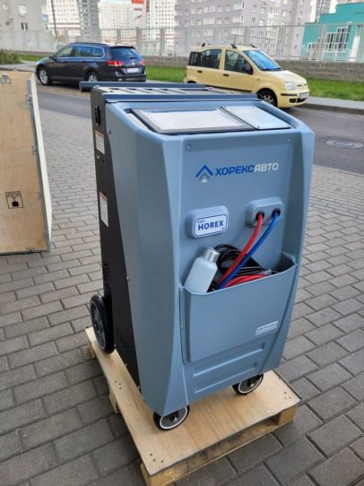 Установка автомат для заправки автомобильных кондиционеров HOREX AC1900 HAC Premium, с принтером и базой