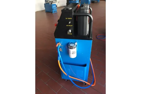 Установка пневматическая для промывки и замены масла в АКПП с манометром 7 бар, насосом и фильтром Trommelberg UZM13220