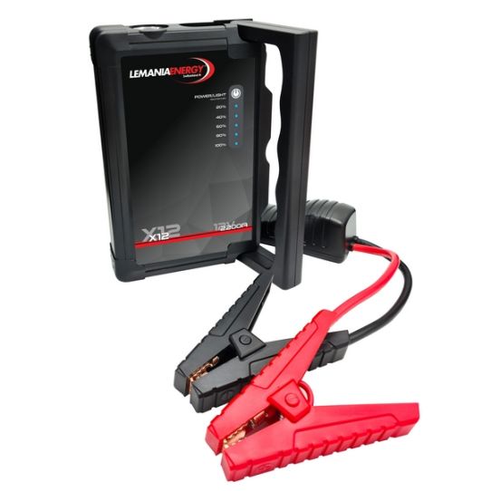 Пусковое устройство 12В 2200А LiFePO4 с Power Bank 16000мАч и фонариком для легковых и мотоциклов LEMANIA ENERGY X12