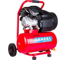 Поршневой компрессор 24 л, 412 л/м, 220В, 2.2 кВт, коаксиальный (прямой), масляный Aurora 1129720