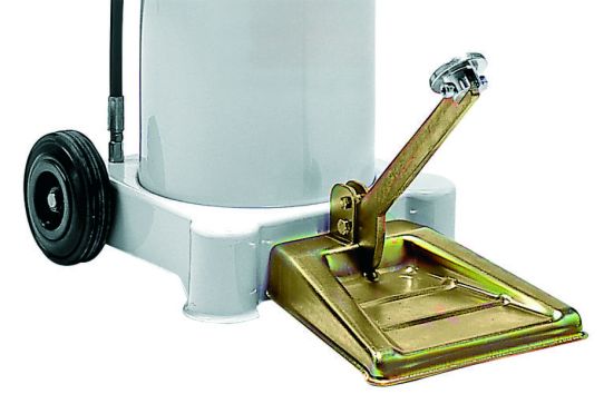 Нагнетатель смазки ножной, с емкостью 13 л, давление до 350 бар, производительность 4 г/ход RAASM 68113/C1