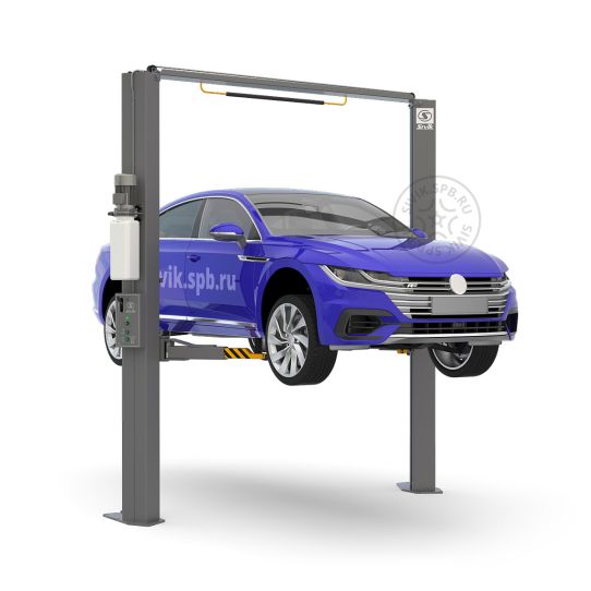 Двухстоечный подъемник Sivik ПГА-3500-Е серый 3.5т, электрогидравлический, 380В, с верхней синхронизацией, 95-2045 мм