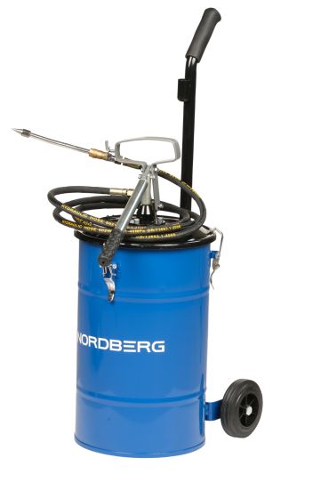 Нагнетатель смазки ручной на 25 л, Nordberg N5025, механический, с шлангом 2.5 м