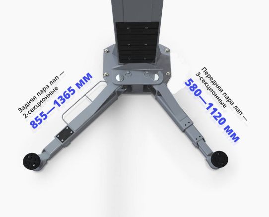 Двухстоечный электрогидравлический подъемник 4 т серый, высота 3840 мм, Launch TLT-240SCA