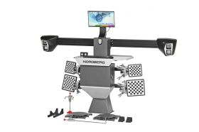 Стенд сход-развал 3D укороченная колонна для ям, серый