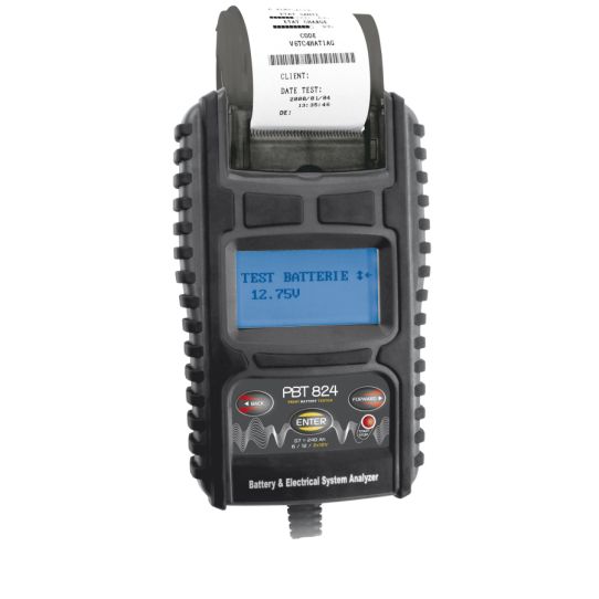 Тестер аккумуляторов 6/12/24 В с принтером, поддержка AGM/EFB/Gel, защита от переполюсовки PBT 824 GYS 025738