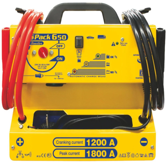 Пусковое устройство автономное для 12В аккумуляторов с током пуска до 1800А 16000мАч 220В GYS Gyspack 650 026254