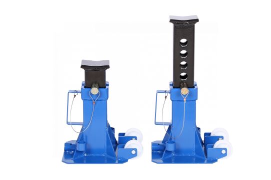 Подставка страховочная под автомобиль Nordberg N3012W 12 т, комплект 2 шт c колесами, фиксация при помощи пальца