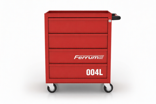 Тележка инструментальная, FERRUM 02.004L-3000, 4 ящика, без инструментов