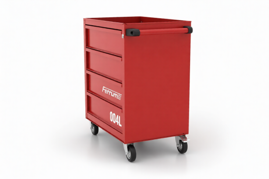 Тележка инструментальная, FERRUM 02.004L-3000, 4 ящика, без инструментов