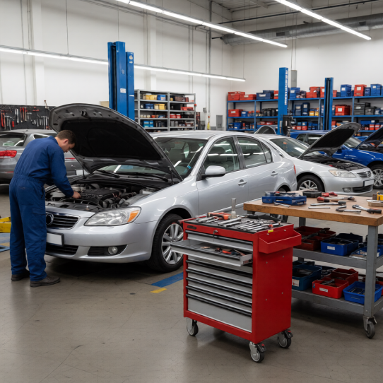 Тележка инструментальная JTC-5641, 8 ящиков, с набором инструментов 496 предметов