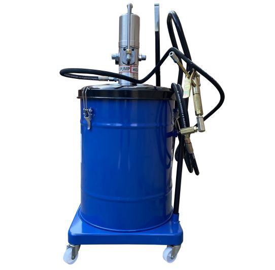 Нагнетатель смазки пневматический 40 л со своим баком, передвижной на колесах, давление 300 бар, шланг 3.8 м EQFS ES-60510