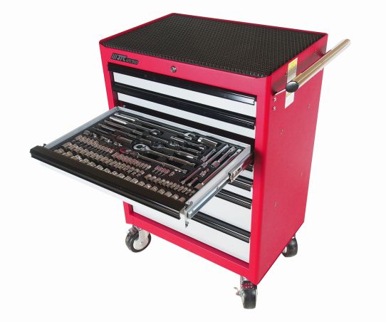 Тележка инструментальная JTC-3931S, 7 ящиков, с набором инструментов 164 предмета