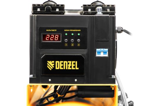 Поршневой компрессор 200 л, 530 л/м, 400В, 3 кВт, коаксиальный (прямой), масляный DENZEL BCI3000-T/200