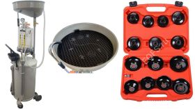 Пневматическая установка для откачки масла через щуп на 80 литров Техносоюз TS-2097+ES0901 Пневматическая установка для откачки масла через щуп на 80 литров Техносоюз TS-2097+ES0901