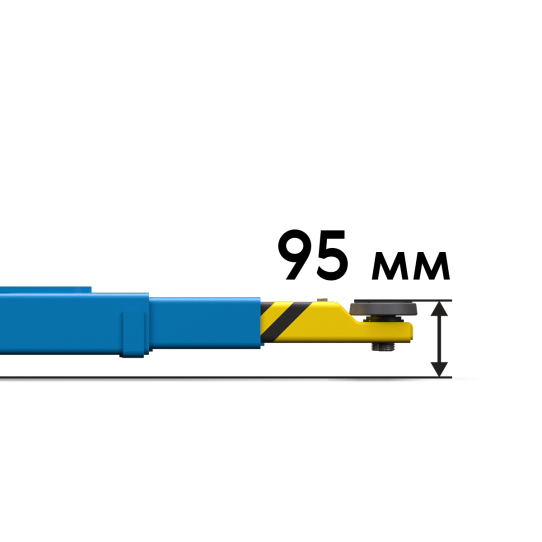 Двухстоечный подъемник Sivik ПГА-3500-Е синий 3.5т, электрогидравлический, 380В, с верхней синхронизацией, 95-2045 мм