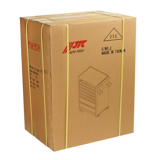 Тележка инструментальная JTC-3931, 7 ящиков, с набором инструментов 344 предмета