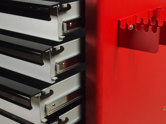 Тележка инструментальная JTC-3931, 7 ящиков, с набором инструментов 344 предмета