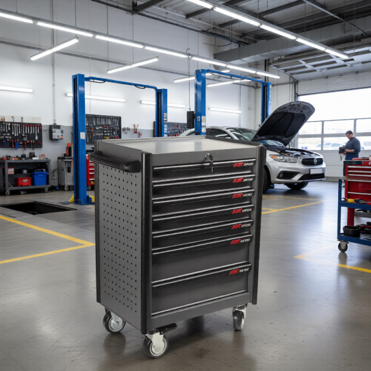 Тележка инструментальная JTC-5021, 7 ящиков, с набором инструментов 225 предметов