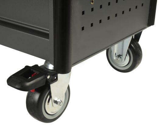 Тележка инструментальная JTC-5021, 7 ящиков, с набором инструментов 225 предметов