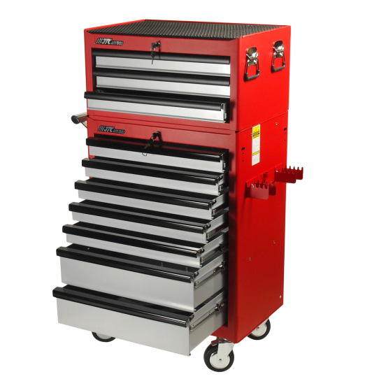 Тележка инструментальная, JTC-3931i, 10 ящиков, с набором инструментов 578 предметов