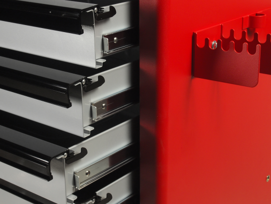 Тележка инструментальная, JTC-3931i, 10 ящиков, с набором инструментов 578 предметов