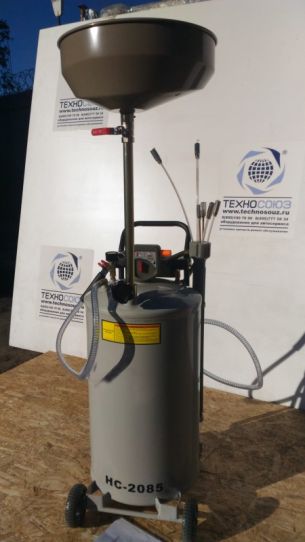 Пневматическая установка для откачки масла через щуп на 65 литров Техносоюз HC-2085