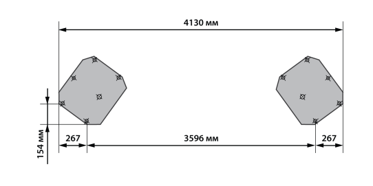 Двухстоечный подъемник Astrade GL01930 5т, электрогидравлический, 380В, с верхней синхронизацией, 110-4810 мм