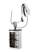 Нагнетатель смазки для бочек на 185 л, Samoa 453612 1-12 бар, пневматический, с насосом PM35 60:1