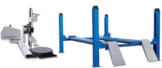 Легковой комплект для сход-развала Техносоюз до 24 дюйма F4D4+СКО-1Л грузоподъемность 4т