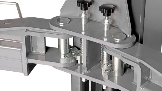 Двухстоечный подъемник Nordberg N4122HM-4G 4т, электрогидравлический, 380В, с верхней синхронизацией, 100-1900 мм