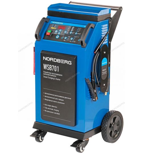 Пуско-зарядное устройство для 6В, 12В и 24В аккумуляторов, пусковой ток 750A WSB701 Nordberg