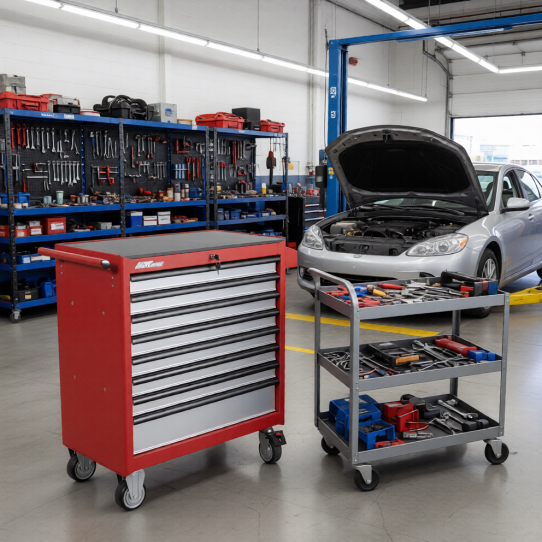 Тележка инструментальная JTC-5641B, 8 ящиков, без инструментов