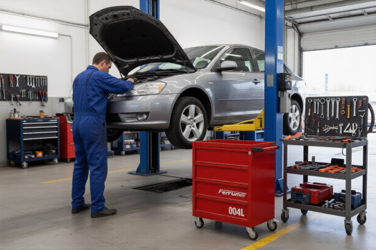 Тележка инструментальная, FERRUM 02.004L-3000, 4 ящика, без инструментов