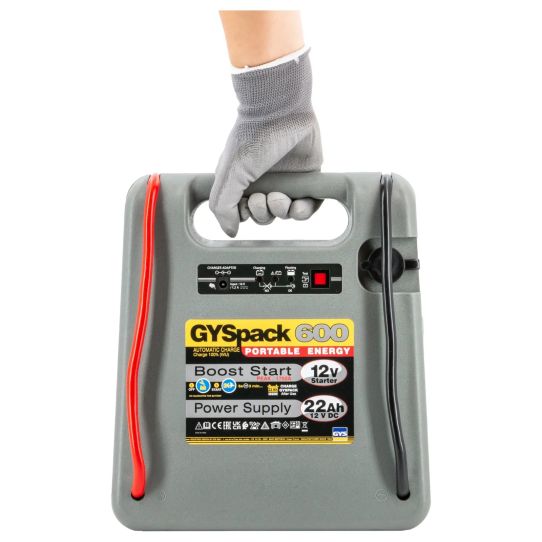 Пусковое устройство автономное 12В, встроенный аккумулятор 22000мАч GYSPACK 600 027336
