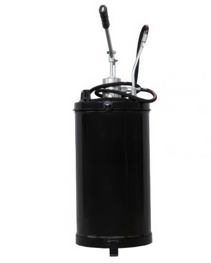 Нагнетатель смазки ручной с емкостью 25 л и давлением до 300 бар для солидола, передвижной, стальной корпус F-TRG2096 Forsage