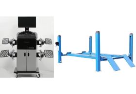 Комплект TS5.5D-4L Подъемник 4-хст. г/п 5,5 т, 380 V с траверсой 2,0+ T 7202 MC Стенд сход развал 3D Комплект TS5.5D-4L Подъемник 4-хст. г/п 5,5 т, 380 V с траверсой 2,0+ T 7202 MC Стенд сход развал 3D