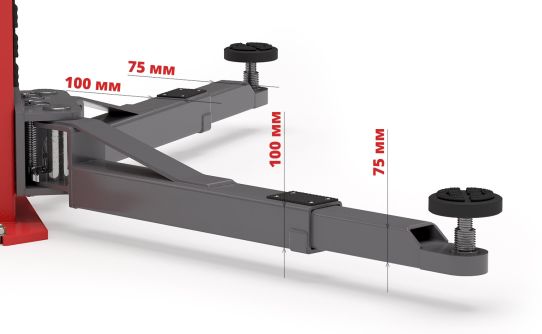 Двухстоечный подъемник Astrade GL01930 5т, электрогидравлический, 380В, с верхней синхронизацией, 110-4810 мм