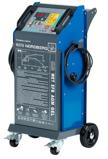 Пуско-зарядное устройство для 12В и 24В аккумуляторов с пусковым током 700A Nordberg WSB700