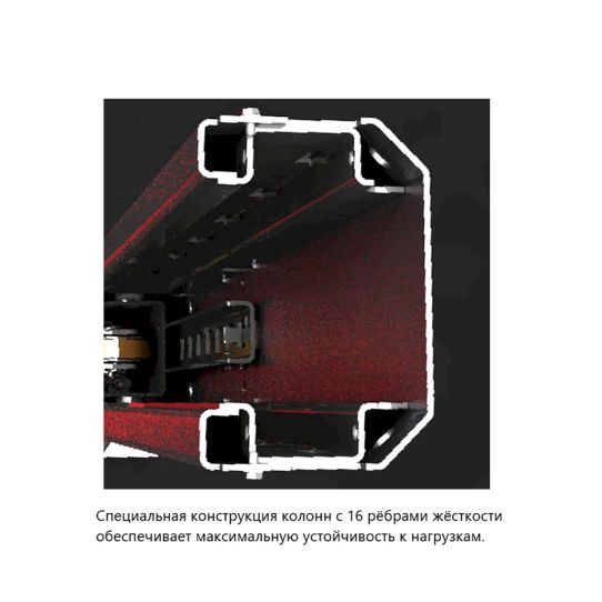 Двухстоечный подъемник BRIGHT ALPHA 45_RAL7016 4.5т, электрогидравлический, 380В, с нижней синхронизацией, 95-2045 мм