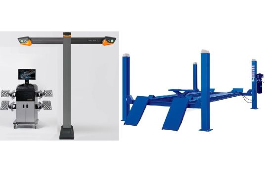 Легковой комплект для сход-развала Техносоюз до 24 дюйма F4D4+T 7202 TAB грузоподъемность 4т