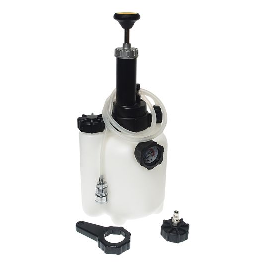 Установка для замены тормозной жидкости ручная, 3 л с манометром компактная переносная JTC-JW0901