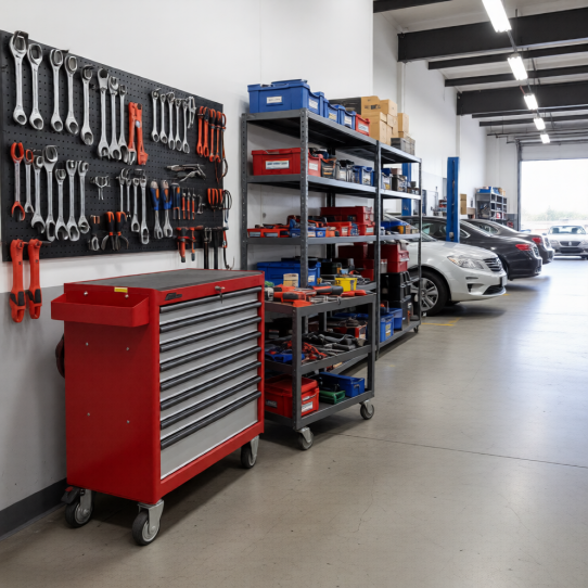 Тележка инструментальная JTC-5641B, 8 ящиков, без инструментов