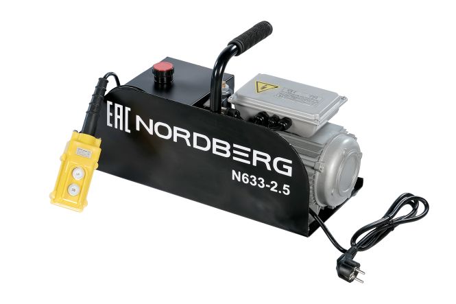 Подъемник ножничный 2.5т 220В для шиномонтажа Nordberg N633-2,5 электрогидравлический передвижной