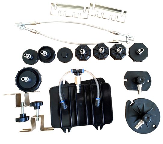 Установка для замены и прокачки тормозной жидкости пневматическая давление 0.7-2.8 бар, емкость 6 л, TA-AC006 AE&T