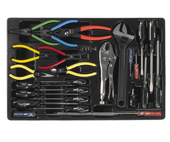 Тележка инструментальная JTC-3931S, 7 ящиков, с набором инструментов 164 предмета