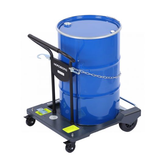 Тележка для бочек до 200 л ручная на 4 колесах усиленная Nordberg N31T05 