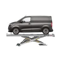 Подъемник ножничный, электрогидравлический, 4,2 т, в уровень пола, гладкие трапы, Ravaglioli, RAV640N.1I