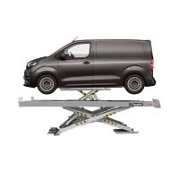 Подъемник ножничный, 4,2т, в уровень пола, 2-ой уровень подъема, гладкие трапы, Ravaglioli, RAV640N.1ISI