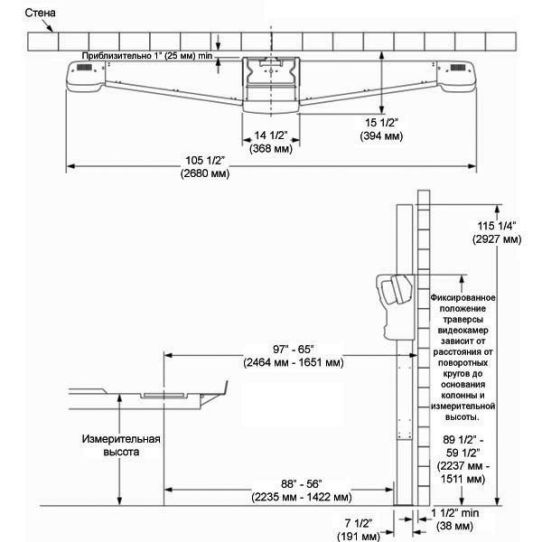 Стенд сход-развал 3D для легковых автомобилей Hunter WA310/22NE-421FC3S напольный